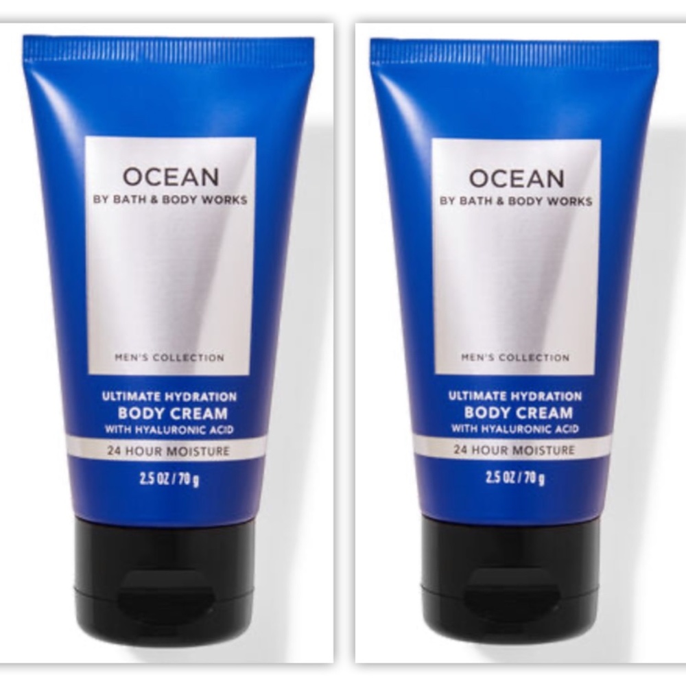 Bath & Body Works Ocean Body Cream Lotion Travel Size Bundle Set of 2 NEW